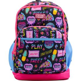 Muggle MU-0327 4 Bölmeli Ot-Ofline Pembe Okul Sırt Çantası