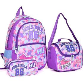 Muggle MU-6788 Girls Rule 3'lü Okul Sırt Çantası Set