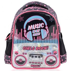 Muggle MU-7143 / STD Siyah Music Okul Çantası