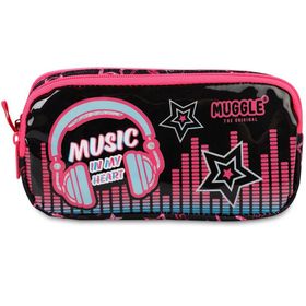 Muggle MU-7181 / STD Siyah Music Çocuk Kalem Çantası
