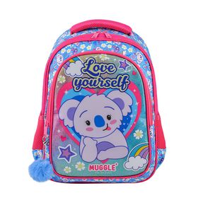 Muggle MU-8744 2 Bölmeli Sevimli Cute Koala Desenli Okul Sırt Çantası