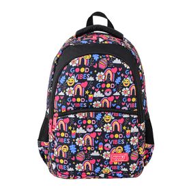 Muggle MU-9062 2 Bölmeli Smile Desenli Okul Sırt Çantası