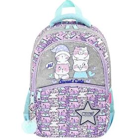 Muggle MU-9063 3 Bölmeli Sweet Cats Okul Sırt Çantası
