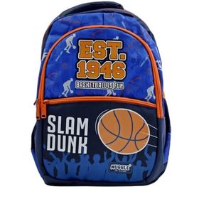 Muggle MU-9130 Mavi 3 Bölmeli Basket Is Fun Okul Sırt Çantası