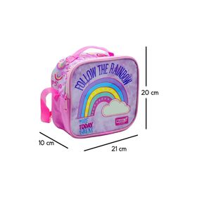Muggle MU6733 Pembe Soft Rainbow Kız Çocuk Beslenme Çantası