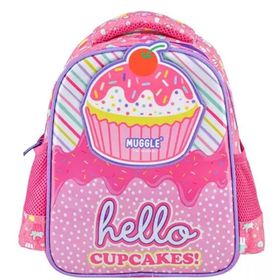 Muggle MU7075 Pembe Cup Cake Kız Çocuk Anaokulu Çantası