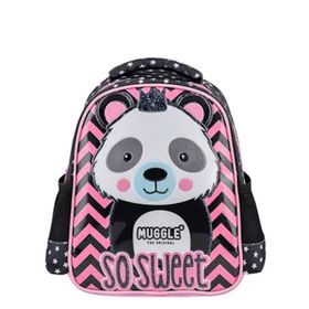 Muggle MU7327 Siyah Panda Kız Çocuk Anaokulu Çantası