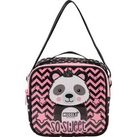 Muggle MU7334 Siyah Panda Unisex Çocuk Beslenme Çantası