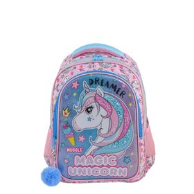 Muggle MU7822 Pembe Unicorn İlkokul Çantası