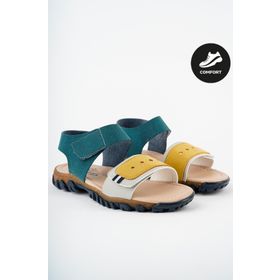Muggo Mickey Sarı Garantili Günlük Ortopedik Hafif Taban Tek Bant Cırtlı Unisex Çocuk Sandalet