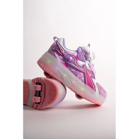 Muggo Pato Mor Çocuk Işıklı Patenli Tekerlekli Sneaker Spor Ayakkabı