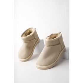 Muggo Snow Bej Günlük Mini Yarım Unisex Çocuk Bot