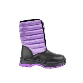 Muggo Sugar Mor Garantili Rahat Kalıp Önü Fermuarlı İçi Kürklü Yağmur ve Kar Unisex Çocuk Botu