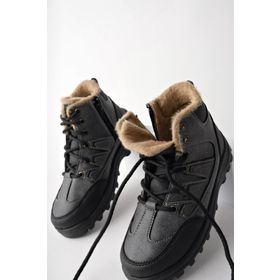 Muggo Toni Füme Bağcıklı Kışlık Outdoor Unisex Bot