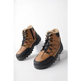 Muggo Toni Füme Bağcıklı Kışlık Outdoor Unisex Bot