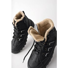 Muggo Toni Füme Bağcıklı Kışlık Outdoor Unisex Bot