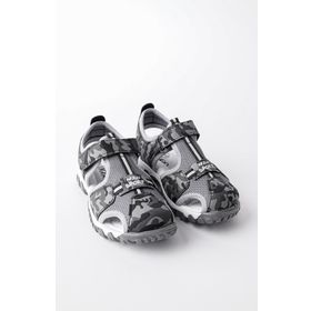 Muggo Tweety Füme Garantili Günlük Ortopedik Hafif Taban Önü Kapalı Cırtlı Unisex Çocuk Sandalet