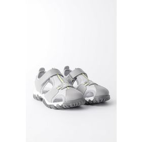 Muggo Tweety Gri Garantili Günlük Ortopedik Hafif Taban Önü Kapalı Cırtlı Unisex Çocuk Sandalet