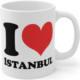 Mugs&Gift I Love Istanbul Baskılı Kahve Çay Kupa Bardak