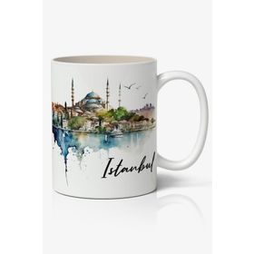Mugs&Gift I Love Istanbul Baskılı Kahve Çay Kupa Bardak