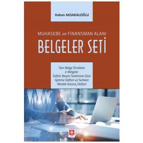 Muhasebe ve Finansman Alanı Belgeler Seti Ekin Yayınevi