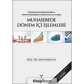 MUHASEBEDE DÖNEM İÇİ İŞLEMLERİ - SAMI KARACAN