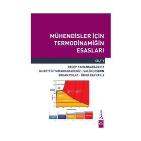 Mühendisler İçin Termodinamiğin Esasları Cilt 1 - Nurettin Yaman Karadeniz Recep Yaman Karadeniz Salih Coşkun Ömer Kaynaklı Erhan Pulat