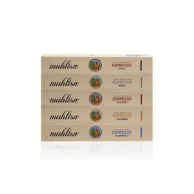 Muhlisa 5x10'lu Espresso 5 Çeşit Kapsül Kahve Seti