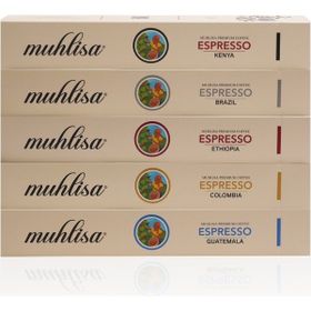 Muhlisa 5x10'lu Espresso 5 Çeşit Kapsül Kahve Seti