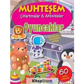 Muhteşem Çıkartmalar ve Aktiviteler - Oyuncaklar - Parıltı Yayınları