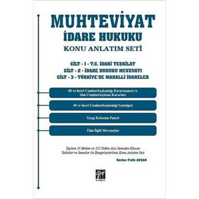 Muhteviyat İdare Hukuku Konu Anlatım Seti 3 Cilt Takım - Berker Fatih AvşaR