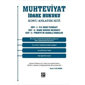 Muhteviyat İdare Hukuku Konu Anlatım Seti 3 Cilt Takım - Berker Fatih AvşaR