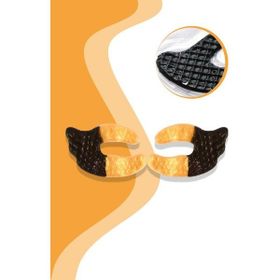 Mujgan 4.5 x 7.5 cm 2'li Büyük Siyah Sarı Geçişli Göz Maskesi
