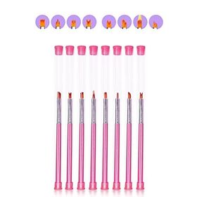 Mujgan Nail Art 8'li Pembe Fırça Seti