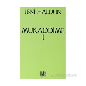 Mukaddime Cilt 1 - İbn-i Haldun