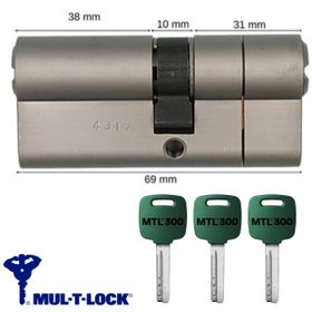 Mul-T-Lock MTL 300 69 mm Tuzaklı Kapı Kilidi Bilyalı Barel