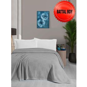 Mulberry Waflle Gri 240x260 cm Pike Battaniye