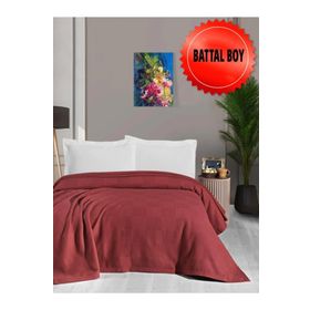 Mulberry Waflle Kırmızı 240x260 cm Pike Battaniye