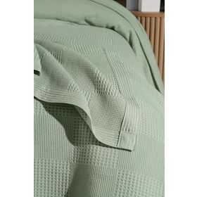 Mulberry Waflle Yeşil 240x260 cm Pike Battaniye