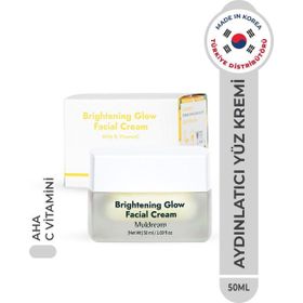 Muldream Brightening Glow Facial Cream Aha ve C Vitamin Kore 50 ml Canlandırıcı Aydınlatıcı Nemlendirici Krem