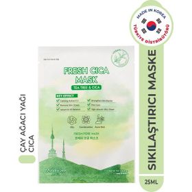 Muldream Fresh Cica Mask Gözenek Sıkılaştırıcı Çay Ağacı Yağı Sebum Dengeleyici Kore 25 ml Kağıt Yüz Maskesi