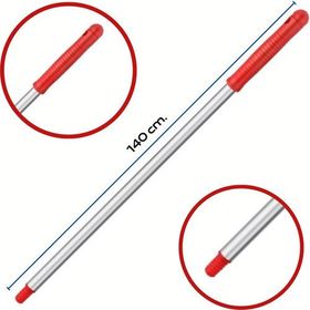 Mulpex Premium Kalite Vidalı 140 cm Kırmızı Alüminyum Eloksallı Sap