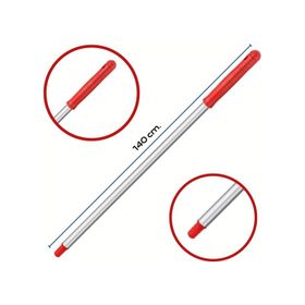 Mulpex Premium Kalite Vidalı 140 cm Kırmızı Alüminyum Eloksallı Sap