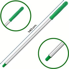 Mulpex Premium Kalite Vidalı 140 cm Yeşil Alüminyum Eloksallı Sap