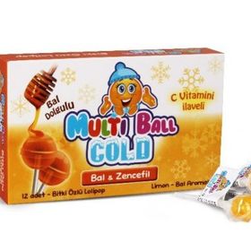 Multiball Cold Zencefil Bal Limon 12 Adet Lolipop