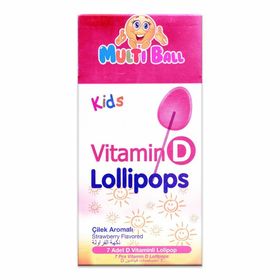 MultiBall Vitamin D 7 Adet Lolipop