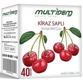 Multidem 40'lı Kiraz Saplı Karışık Bitki Çayı (3 adet)