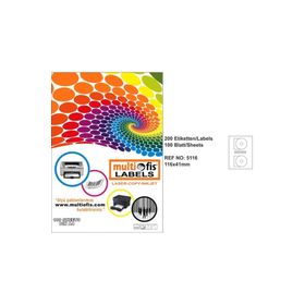Multiofis 5116-5117 117x41 mm Cd Laser Etiket