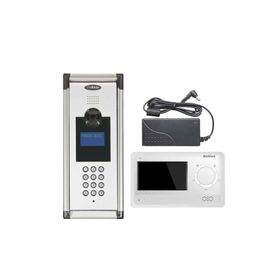 Multitek 5 Daire MB-10 Şifreli Panelli MB-41 4.3 inç Beyaz Görüntülü Diafon Paketi