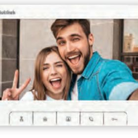 Multitek MB-74B Multibus Beyaz 7 inç HF Konuşmalı Diafon